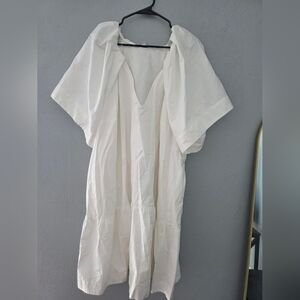 Target White V-Neck Dress